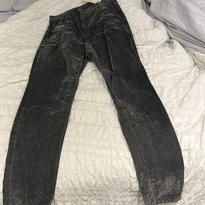 Blue daze velvet knitted denim jeans size 36 is small US (made in Turkey)